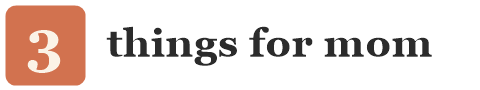3 things for mom logo